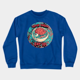 Exotic Cuisine Graphic Crewneck Sweatshirt